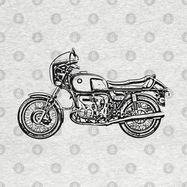 R90S Bike Sketch Art by DemangDesign